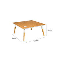 Paige 31 Inch Illusion Rectangular Wooden Coffee Table, Wood Brown, White - UPT-272004