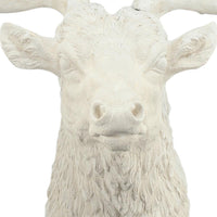 Magnesia Deer Head Wall Accent, White - BM180980