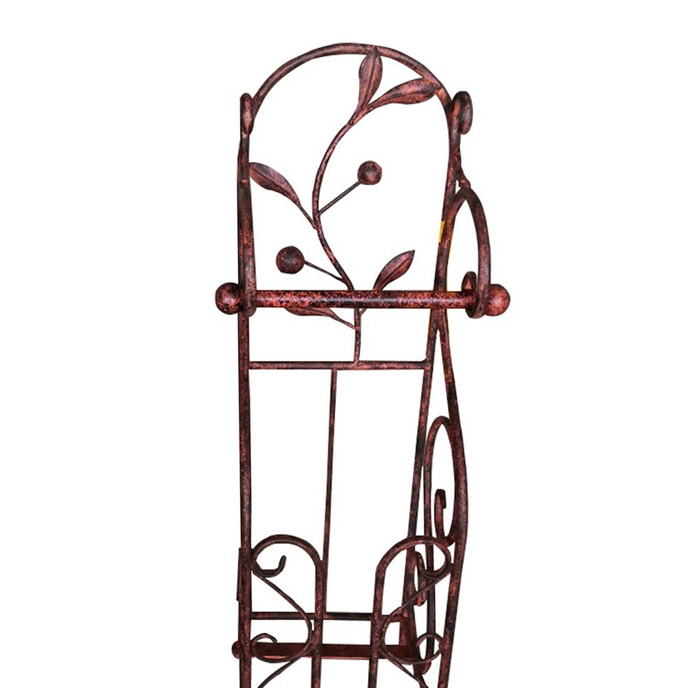 Noe Benzara Classic Free standing Metal Toilet Paper Holder, Bronze - BM05343