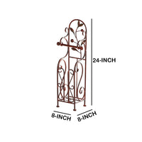 Noe Benzara Classic Free standing Metal Toilet Paper Holder, Bronze - BM05343