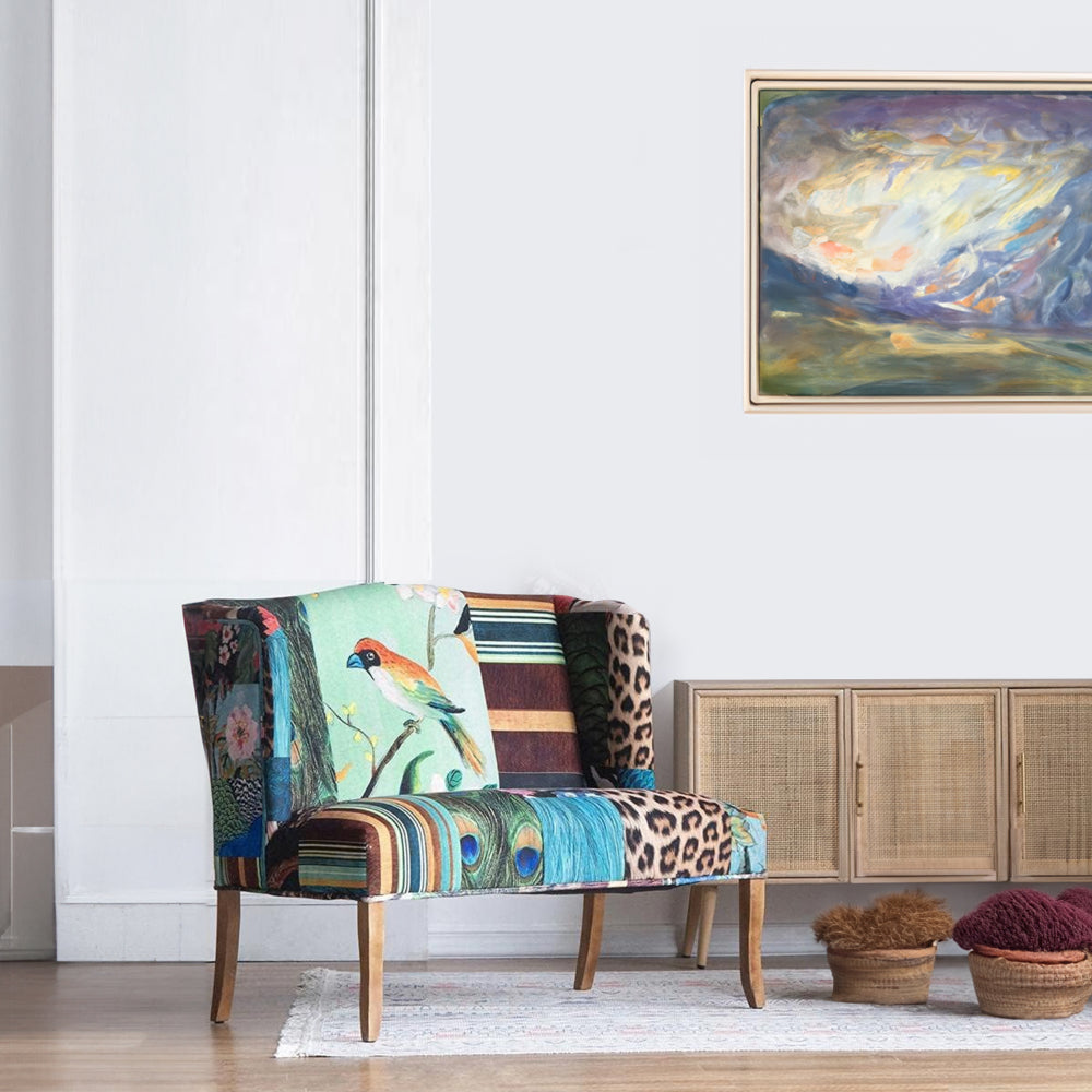 Wingback loveseat discount