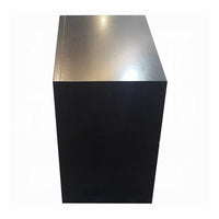 Contemporary 2 Drawer Wood  Nightstand By Ireland , Black - AMF-04163