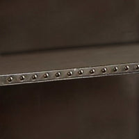 Rectangular Nightstand With USB Power Dock And Caster Legs In Aluminum Finish - AMF-26218