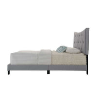 Luxurious Contemporary Style Upholstered Queen Bed, Grey - AMF-26360Q