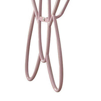 Wood And Metal One Drawer Butterfly Design Nightstand, White & Light Purple - AMF-30538