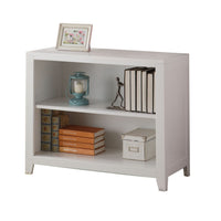 Simple Looking Wooden Bookcase, White - AMF-30607