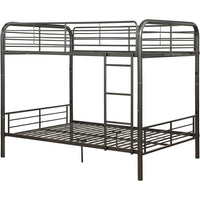 Metal Full/Full Bunk Bed, Dark Brown - AMF-37433