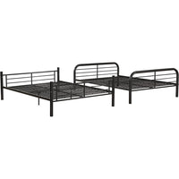 Metal Full/Full Bunk Bed, Dark Brown - AMF-37433