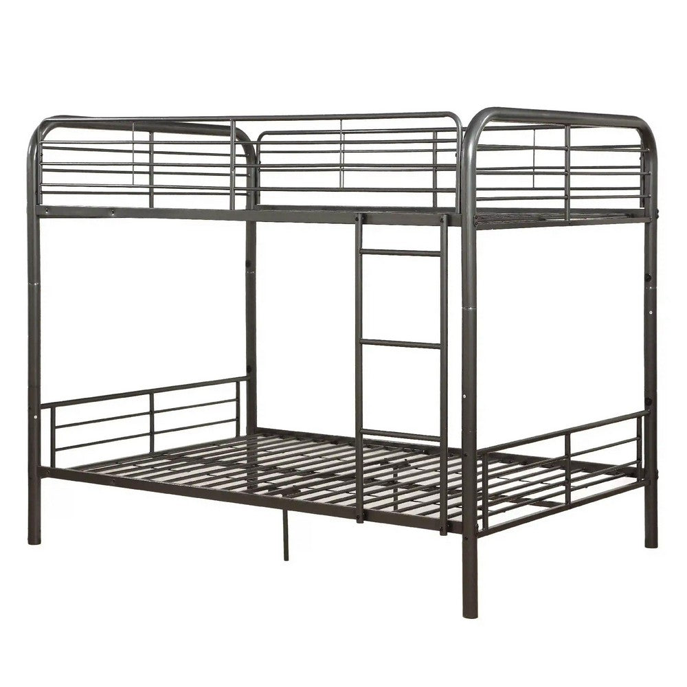 Metal Full/Full Bunk Bed, Gunmetal Gray - AMF-37435