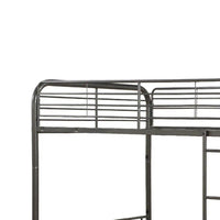Metal Full/Full Bunk Bed, Gunmetal Gray - AMF-37435