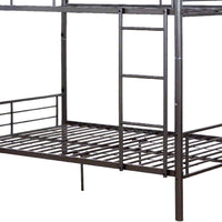 Metal Full/Full Bunk Bed, Gunmetal Gray - AMF-37435
