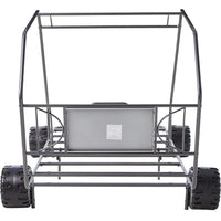 Metal Go Kart Style Twin Bed, Black - AMF-37640T