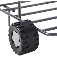 Metal Go Kart Style Twin Bed, Black - AMF-37640T