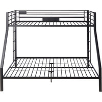 Metal Twin XL/Queen Bunk Bed, Black Sand - AMF-38000
