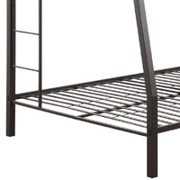 Metal Full XL/Queen Bunk Bed, Black Sand - AMF-38005