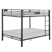 Metal Queen/Queen Bunk Bed, Black Sand - AMF-38015