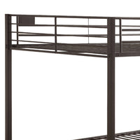 Metal Queen/Queen Bunk Bed, Black Sand - AMF-38015