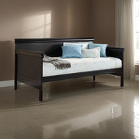 Sturdy Wooden Daybed, Black - AMF-39095