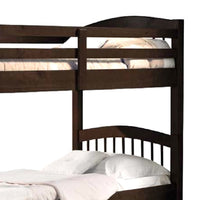 Wooden Twin/Twin Bunk Bed & Trundle with 3 Drawers, Brown - AMF-40000