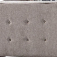 Fabric Upholstery Chair With Button Tufted Backrest And Sides, Light Gray - AMF-52057