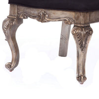 28 Inch Wide Wood Dining Chair Gray, Silver, Set of Two - AMF-60542