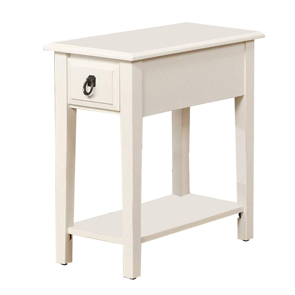 Smart Looking Side Table, White - AMF-80513