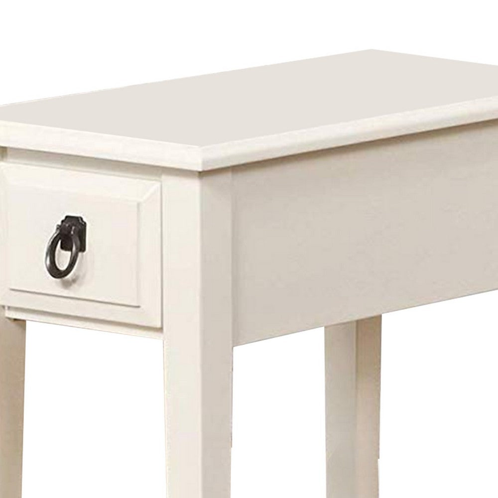 Smart Looking Side Table, White - AMF-80513