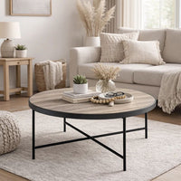 BM156782 Charming Coffee Table, Weathered Oak Brown