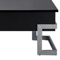 BM185789 Wooden Coffee Table With Lift Top Storage Space, Black