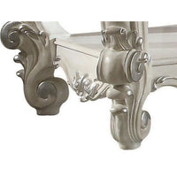 Wooden End Table with Bottom Shelf in White - AMF-82124