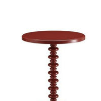 Astonishing Side Table With Round Top, Red - AMF-82800