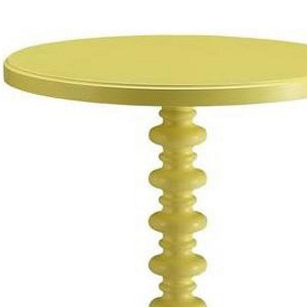 BM157297 Astonishing Side Table With Round Top, Yellow