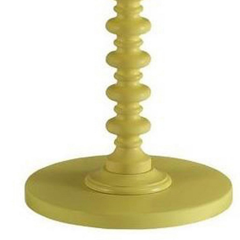 BM157297 Astonishing Side Table With Round Top, Yellow