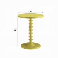 BM157297 Astonishing Side Table With Round Top, Yellow