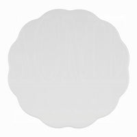 Fordon Wooden End Table, Scalloped Round Top, French Antique White Finish - BM154597