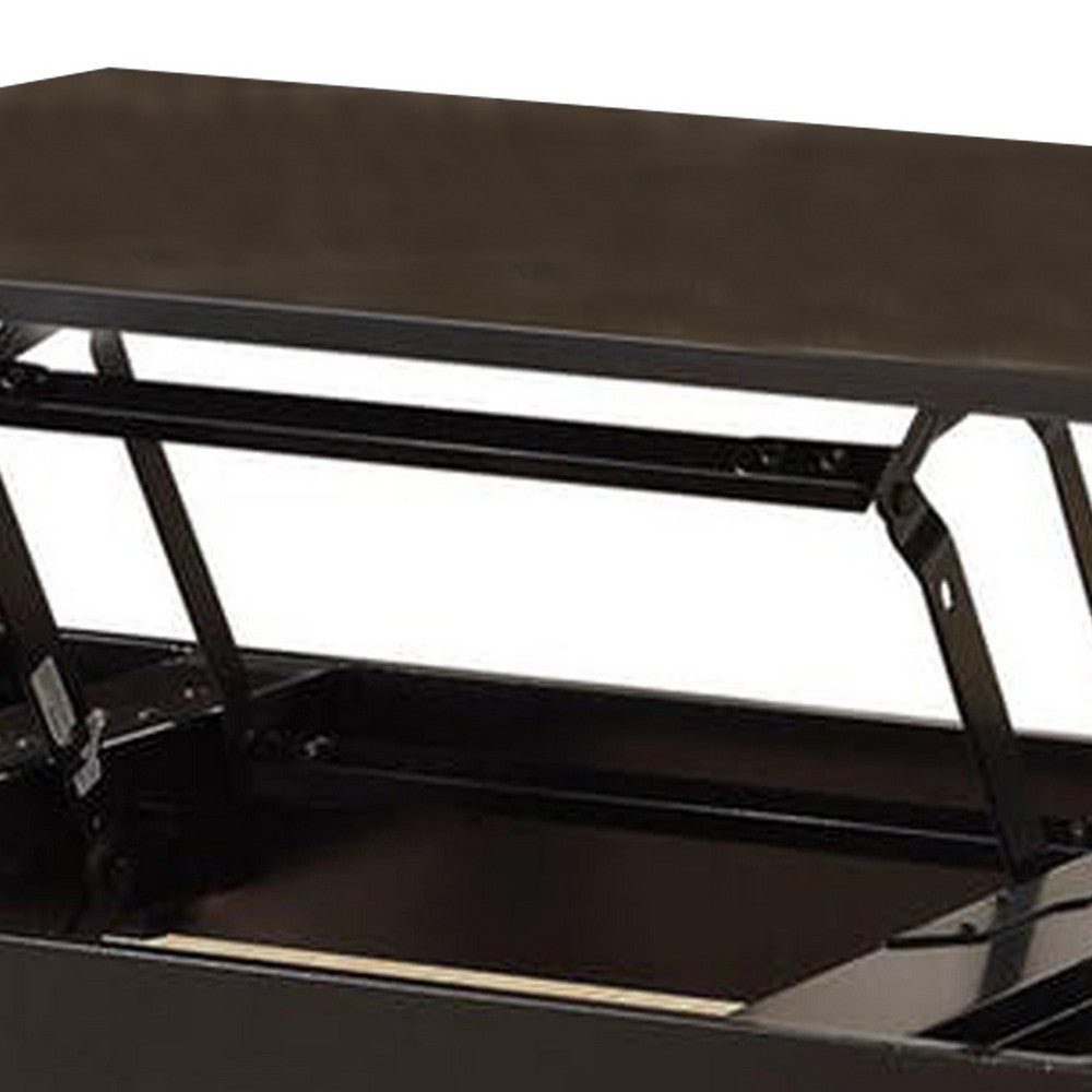 Traditional Looking Coffee Table with Lift Top, Black - AMF-82950