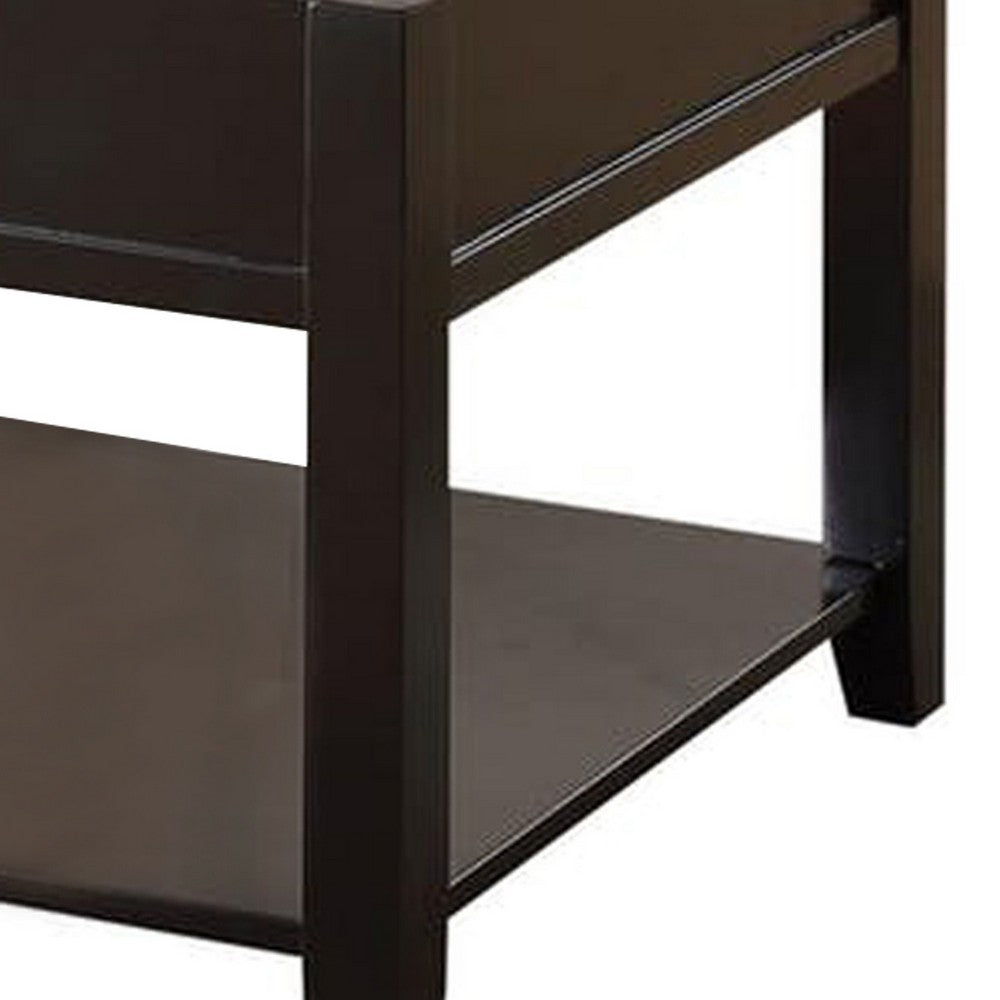 Traditional Looking Coffee Table with Lift Top, Black - AMF-82950