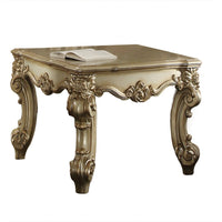 Wooden End Table in Gold Patina - AMF-83121