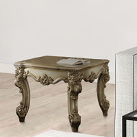 Wooden End Table in Gold Patina - AMF-83121