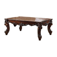 Coffee Table, 36 Inch Rectangular Top, Scrolled Legs, Brown  - BM177679