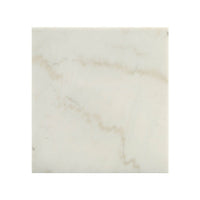 Marble Top Coffee Table with Hairpin Style Metal Legs, White and Black - AMF-84500