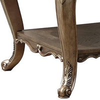 Wooden End Table With One Drawer And Bottom Shelf, Vintage Oak Brown - AMF-86032