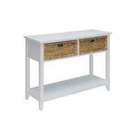 Flavius Console Table with 2 Drawers, White - BM154247