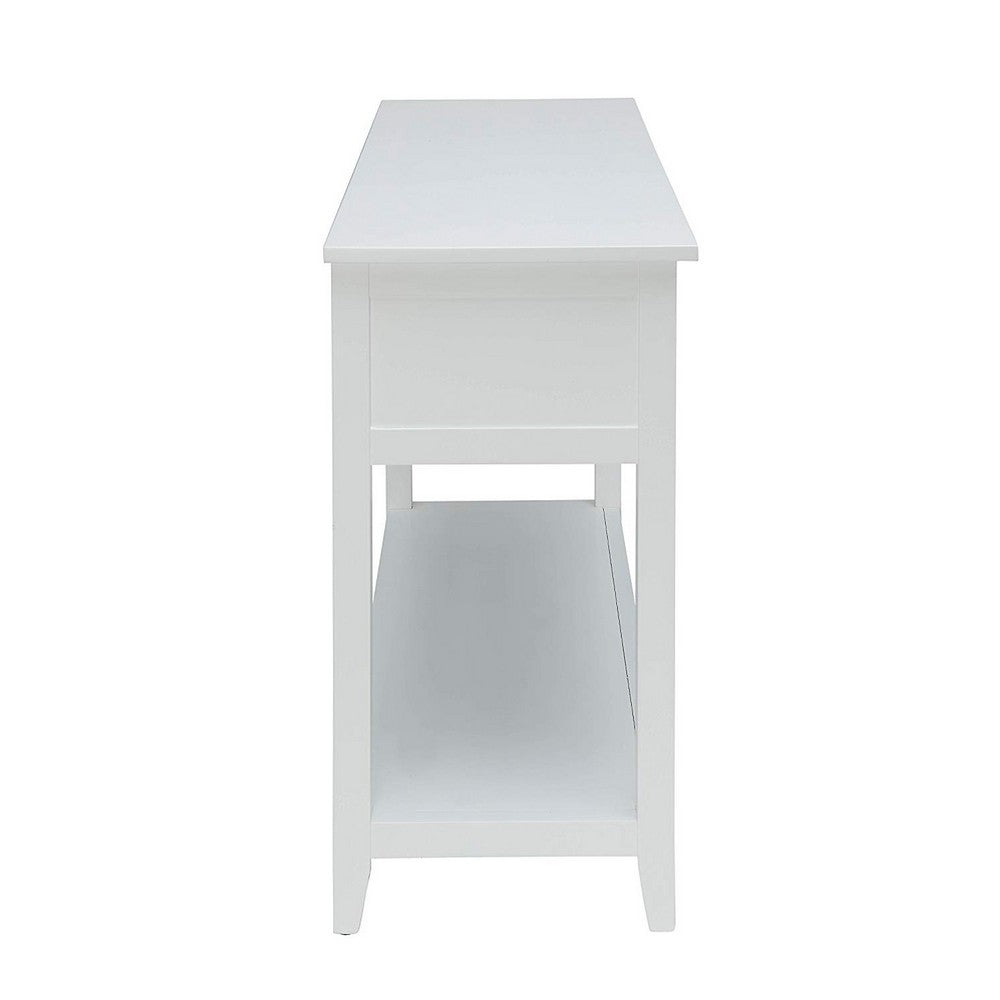 Flavius Console Table with 2 Drawers, White - BM154247