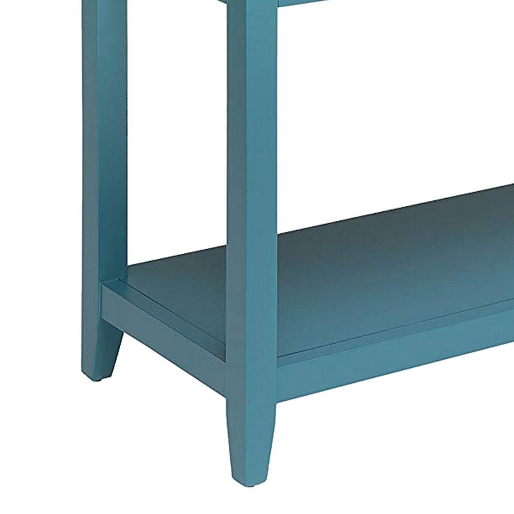 Flavius Console Table with 2 Drawers, Blue - AMF-90266