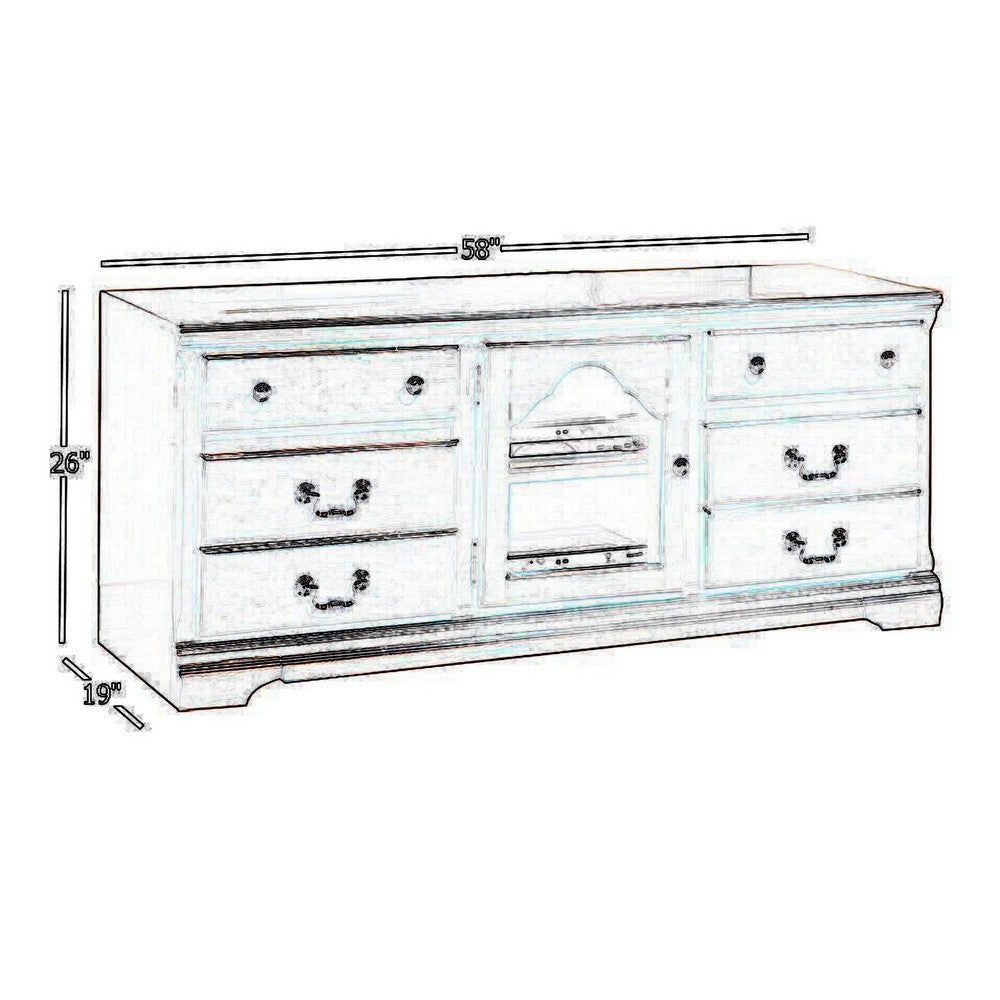 Trendy TV Stand, Cherry Brown - AMF-91113