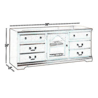 Trendy TV Stand, Cherry Brown - AMF-91113