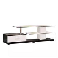 Affable TV Stand, White & Black - AMF-91140