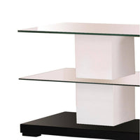 Affable TV Stand, White & Black - AMF-91140