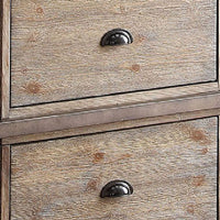 Wooden TV Stand, Weathered Oak Brown - AMF-91504